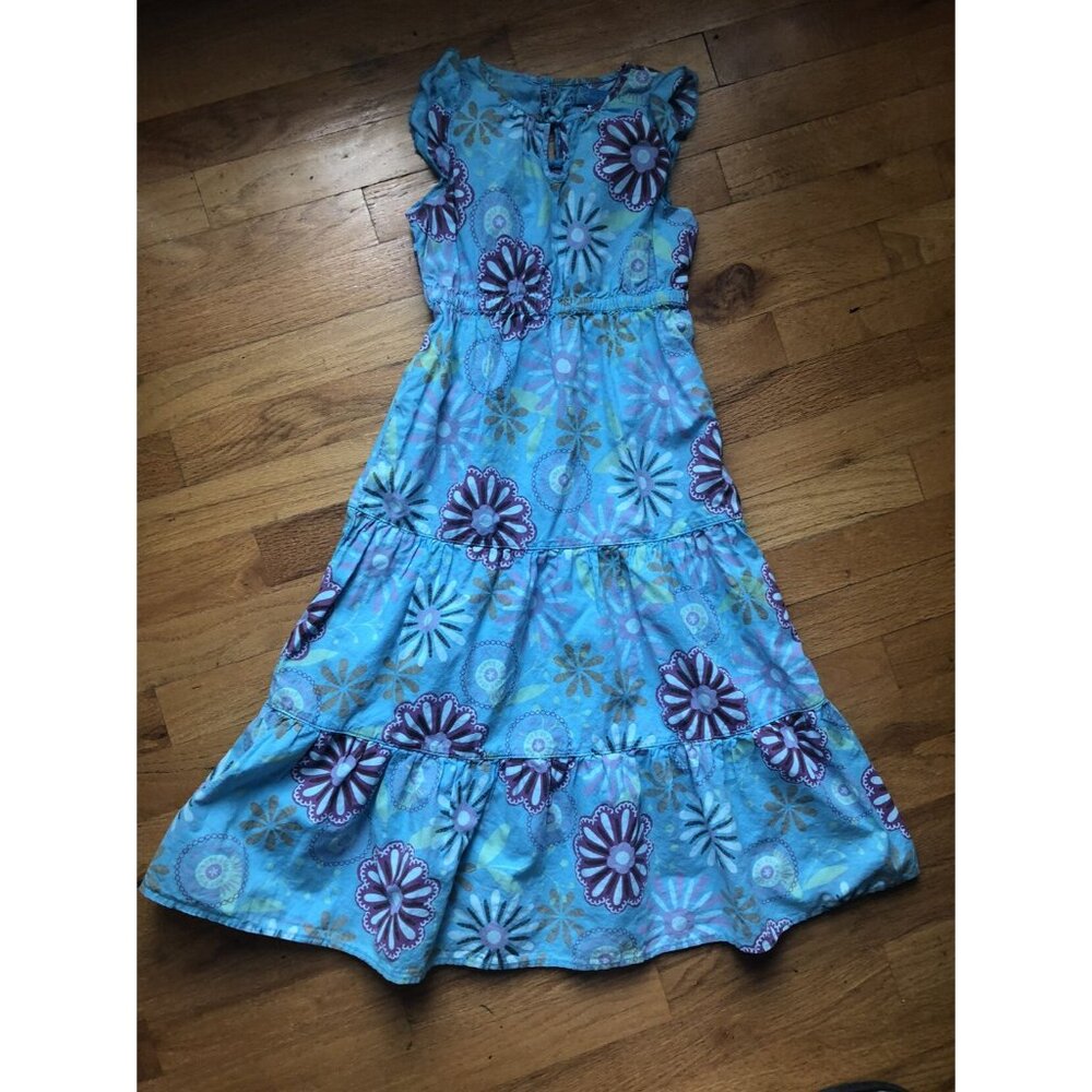Fresh Produce Size 6X/7 Bright Blue Floral